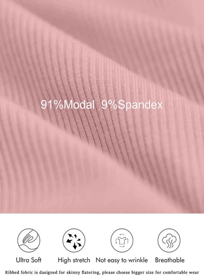 Peauty Maternity Dress for Photoshoot Baby Shower Dress for Mom to Be Pink Maternity Dresses Pregnancy Bodycon Dresses Stretchy Short Sleeve Soft Maxi Ribbed Wedding Guest Casual Clothes (Pink L) - Image 3